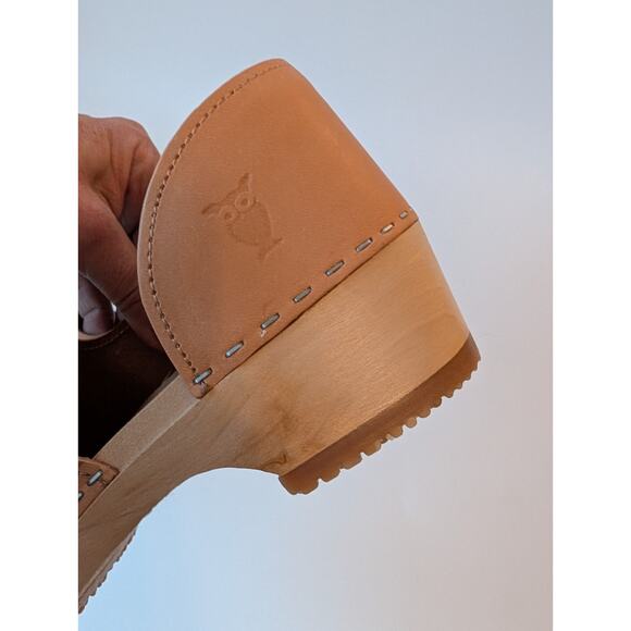 Sandgrens Anthropologie Clogs Brett low closed back Ecru Tan size 40 (9/9.5) - Picture 6 of 9